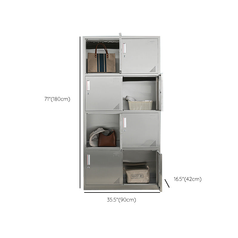 Metal Cabinet for Bathroom Contemporary Storage Cabinet with Hinged Door