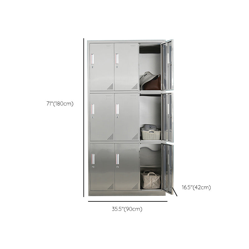 Metal Cabinet for Bathroom Contemporary Storage Cabinet with Hinged Door