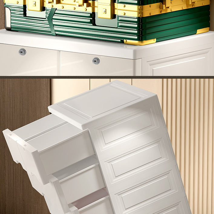 Plastic Storage Cabinet with Drawers Contemporary Cabinet for Home