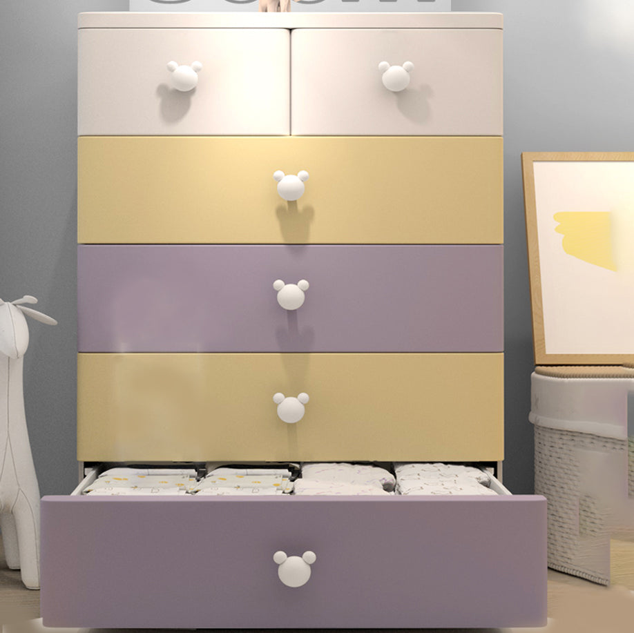 Contemporary Plastic Storage Cabinet Matte Finish Bedroom Cabinet