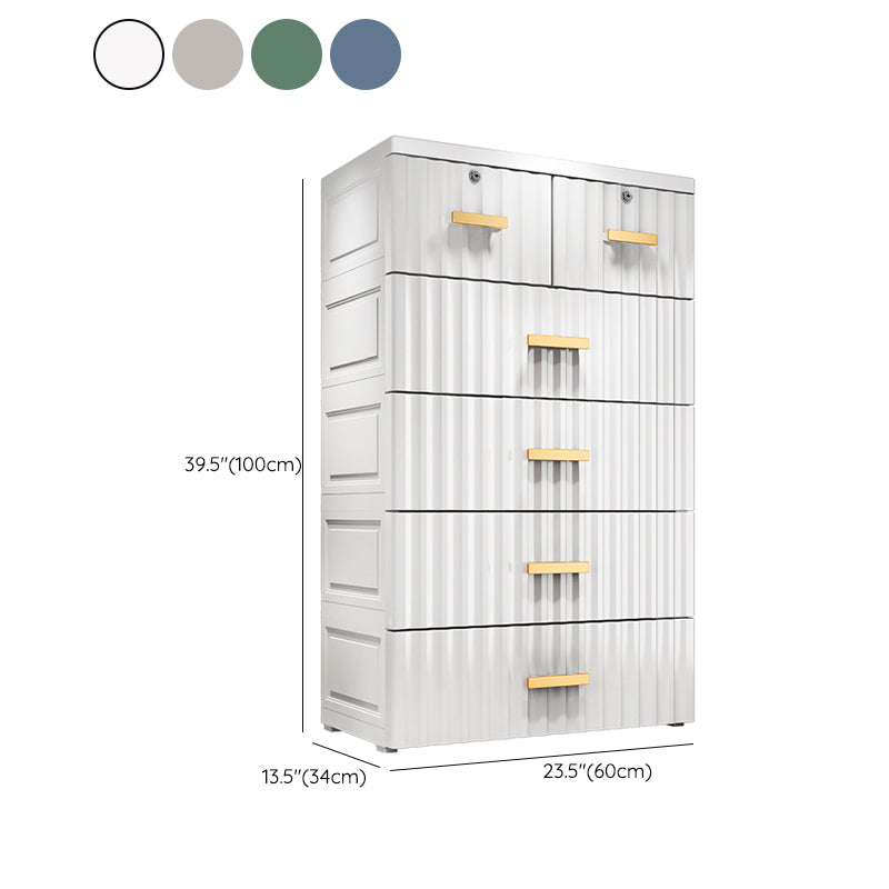 Bedroom Plastic Storage Cabinet Contemporary Matte Finish Cabinet
