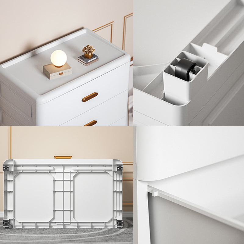 Plastic Non-Hanging Armoire Contemporary Bedroom Storage Cabinet