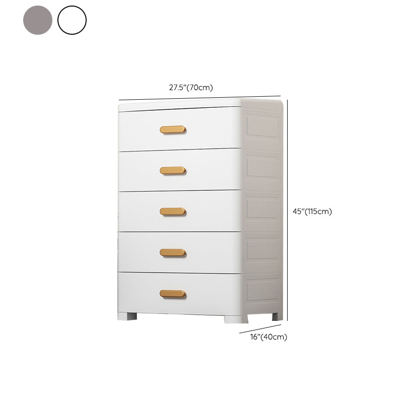 Plastic Non-Hanging Armoire Contemporary Bedroom Storage Cabinet