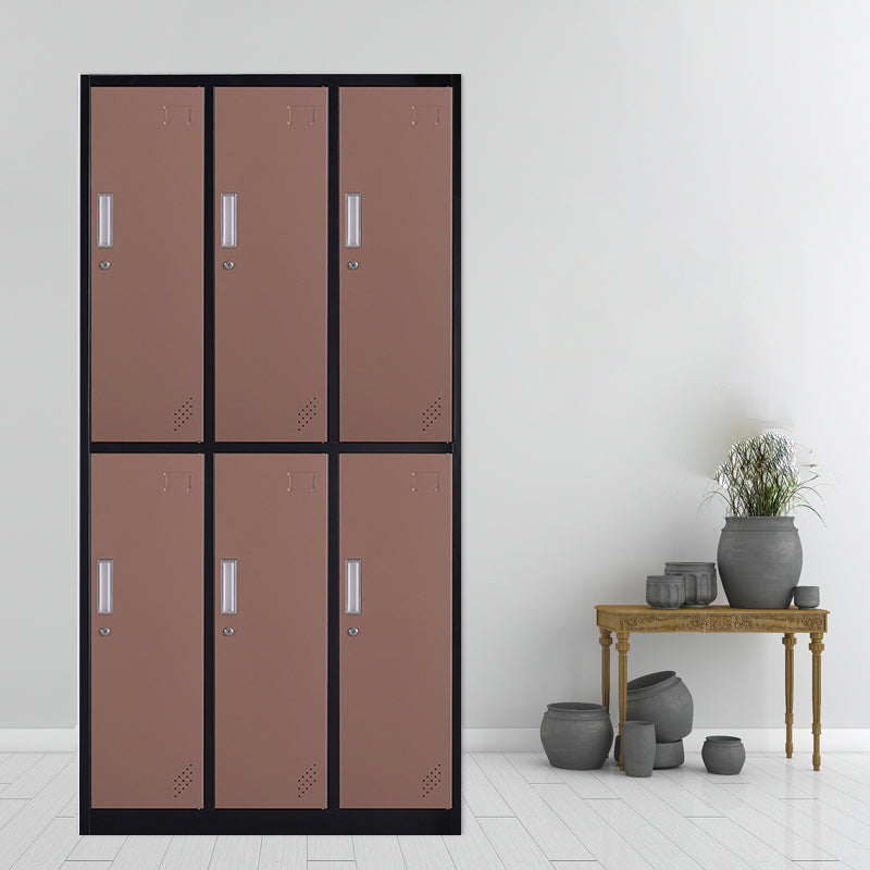 Contemporary Cabinet with Hinged Doors Metal Matte Finish Bathroom Storage Cabinet
