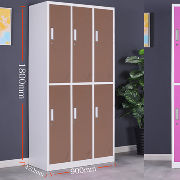 Contemporary Cabinet with Hinged Doors Metal Matte Finish Bathroom Storage Cabinet