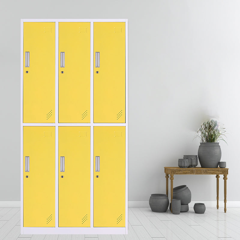 Contemporary Cabinet with Hinged Doors Metal Matte Finish Bathroom Storage Cabinet