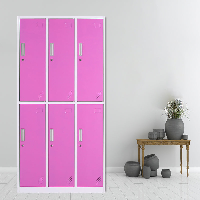 Contemporary Cabinet with Hinged Doors Metal Matte Finish Bathroom Storage Cabinet