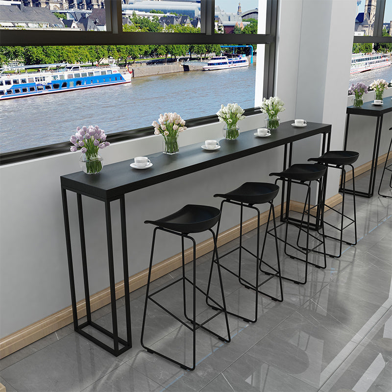 Industrial Bar Stool and Table Set Black 1/2/5 Pieces Pub Dining Set