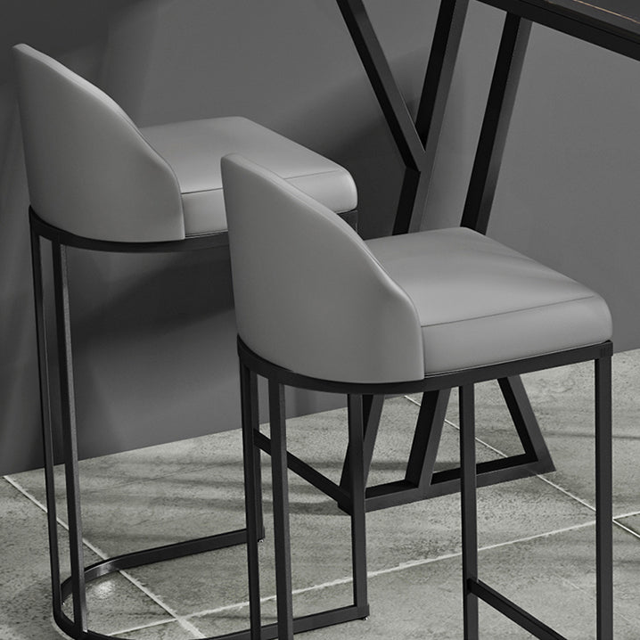 1/5 Pieces Bar Stool and Table Set Rectangular Modern Pub Table Set