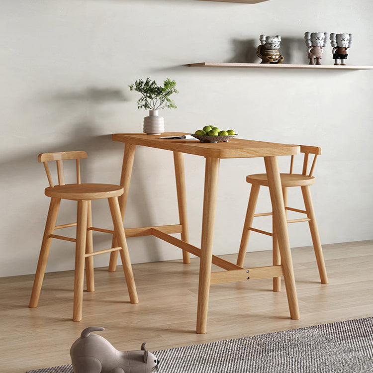 1/2/3 Pieces Counter Height Pub Set Solid Wood Pub Dining Set