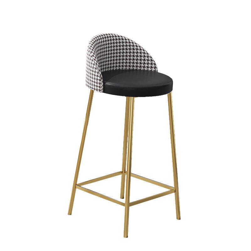 Glam Rectangular Counter Height Pub Set 1/4 Pieces Table and Stool Set