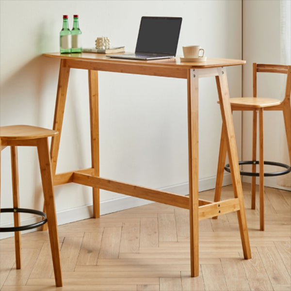 Contemporary Style Bar Set 1/2/3 Pieces Rectangle Pub Dining Set for Indoor