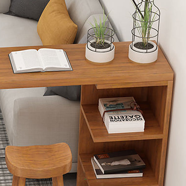 Brown Bar Stool and Table Set 1/3 Pieces Solid Wood Pub Dining Set