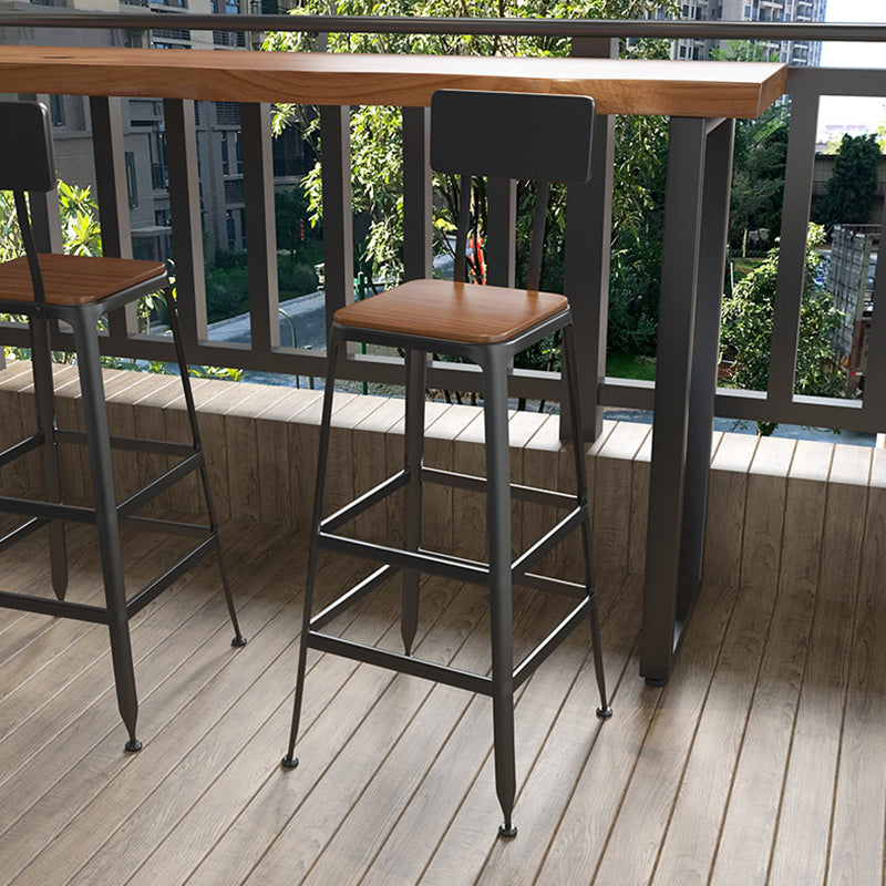 Contemporary Solid Wood Bar Set 1/2/4 Pieces Rectangle Pub Dining Set for Indoor