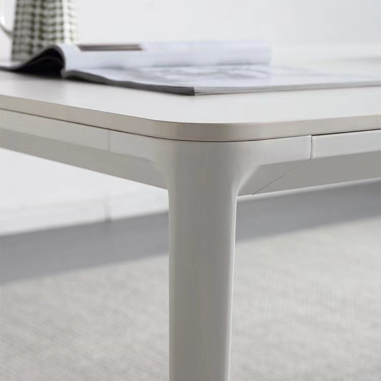 Contemporary 1/2/4/5/6/7 Pieces Furniture Stone Rectangle Dining Chairs Set in White