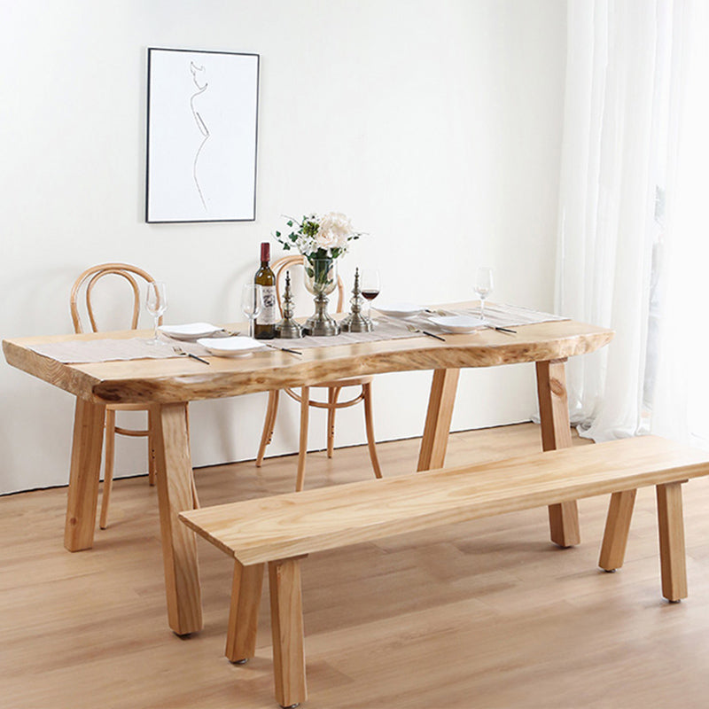 Rectangle Dining Table Set 1/4/5/6 Pcs Pine Solid Wood Dining Table and Chairs