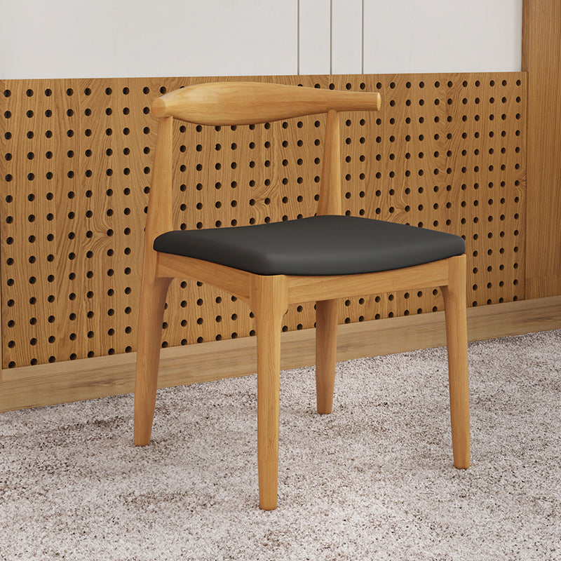 Modern Dining Set 1/4/5/6/7 Pcs Rectangle Solid Wood Dining Table and Armless Chairs