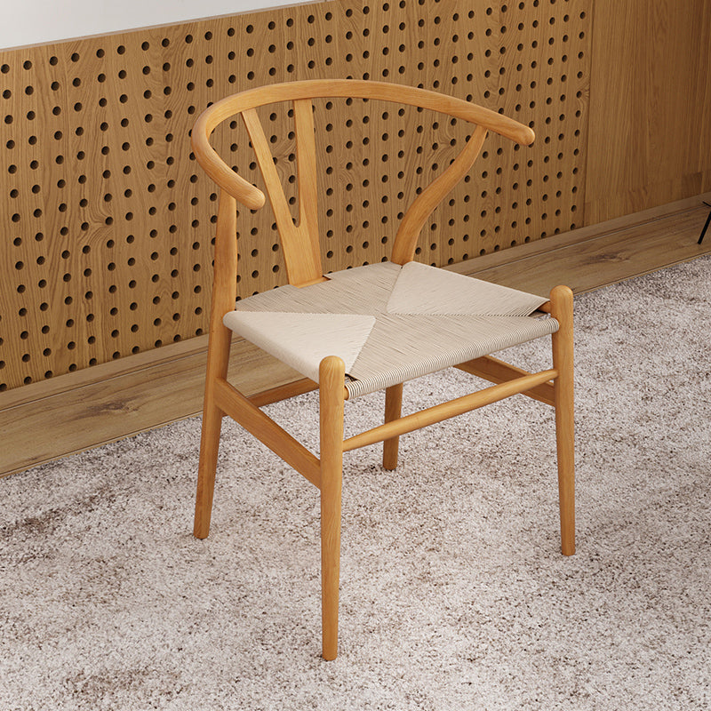 Modern Dining Set 1/4/5/6/7 Pcs Rectangle Solid Wood Dining Table and Armless Chairs