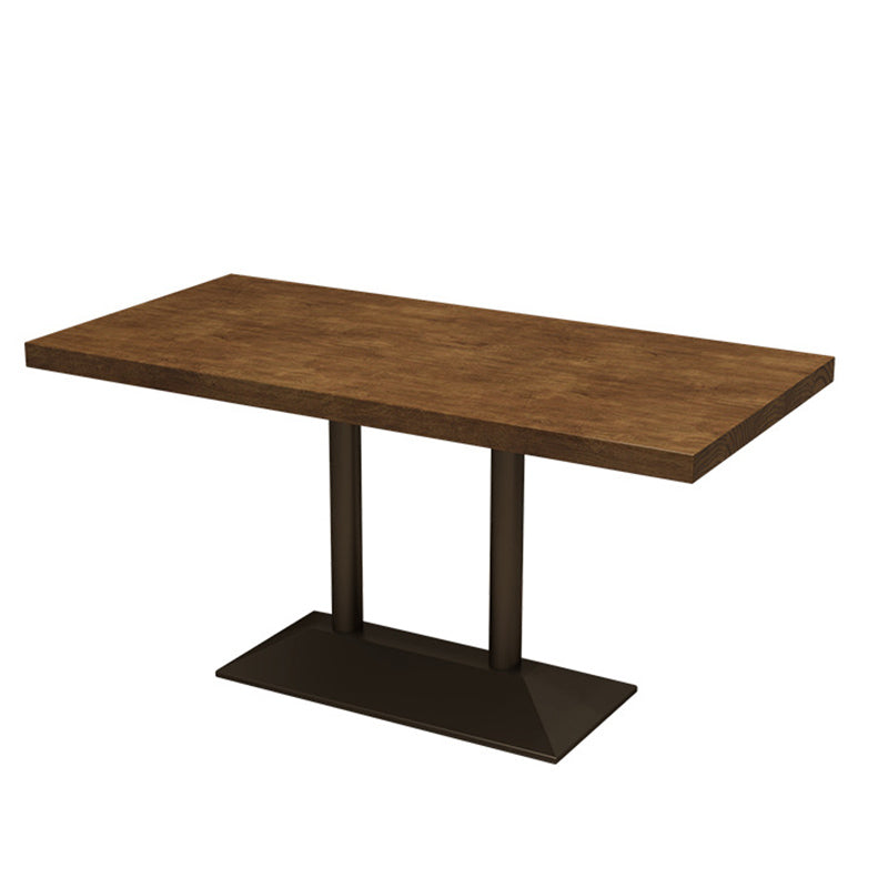 Industrial 1/2/5 Pieces Furniture Solid Wood Rectangle Dining Room Furniture Set in Brown