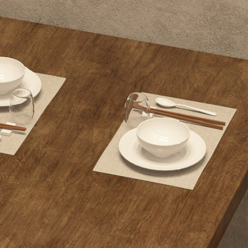 Industrial 1/2/5 Pieces Furniture Solid Wood Rectangle Dining Room Furniture Set in Brown