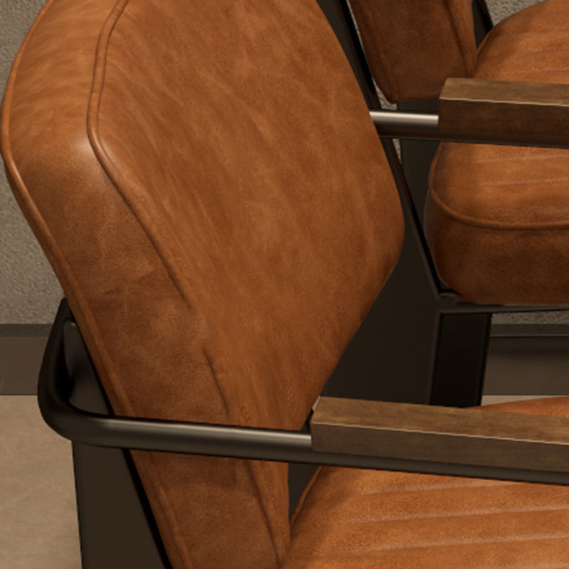 Industrial 1/2/5 Pieces Furniture Solid Wood Rectangle Dining Room Furniture Set in Brown