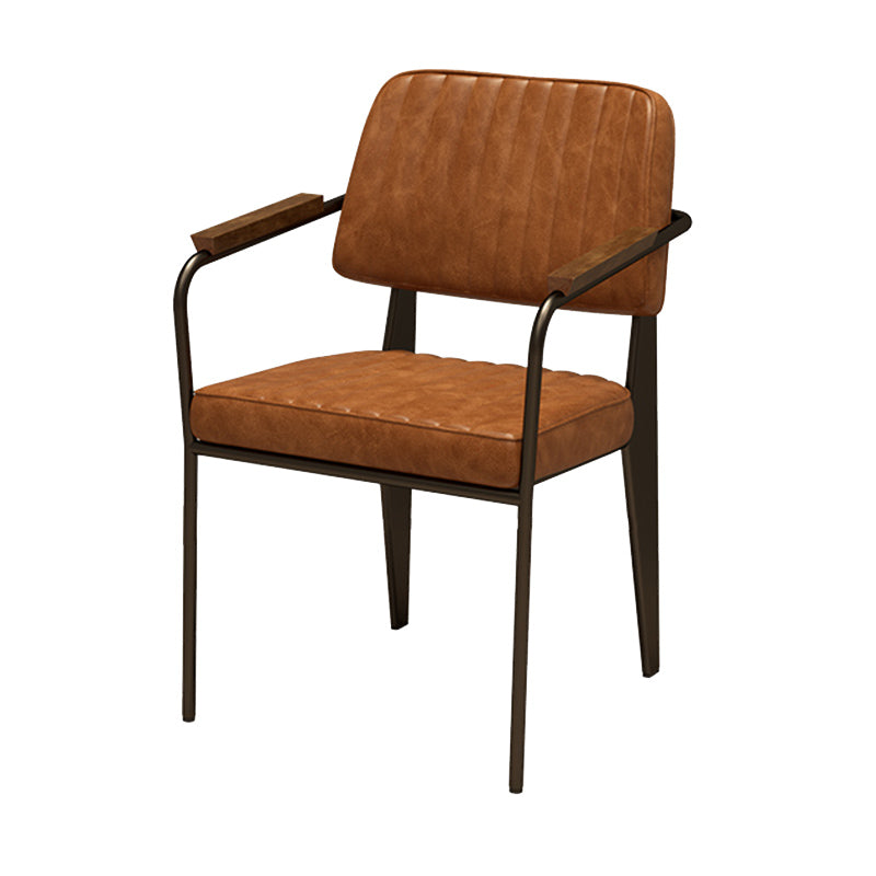 Industrial 1/2/5 Pieces Furniture Solid Wood Rectangle Dining Room Furniture Set in Brown