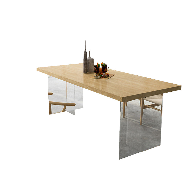 Traditional 1/2/5 Pieces Furniture Solid Wood Rectangle Dining Table Set for Home