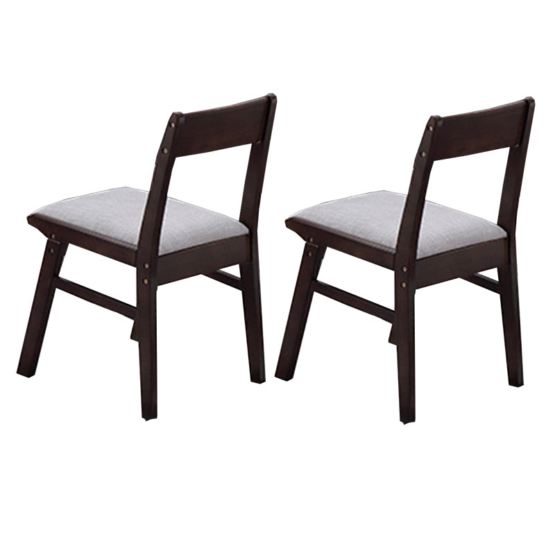 Traditional 1/2/5/6 Pieces Furniture Solid Wood Rectangle Dining Table Set in Brown