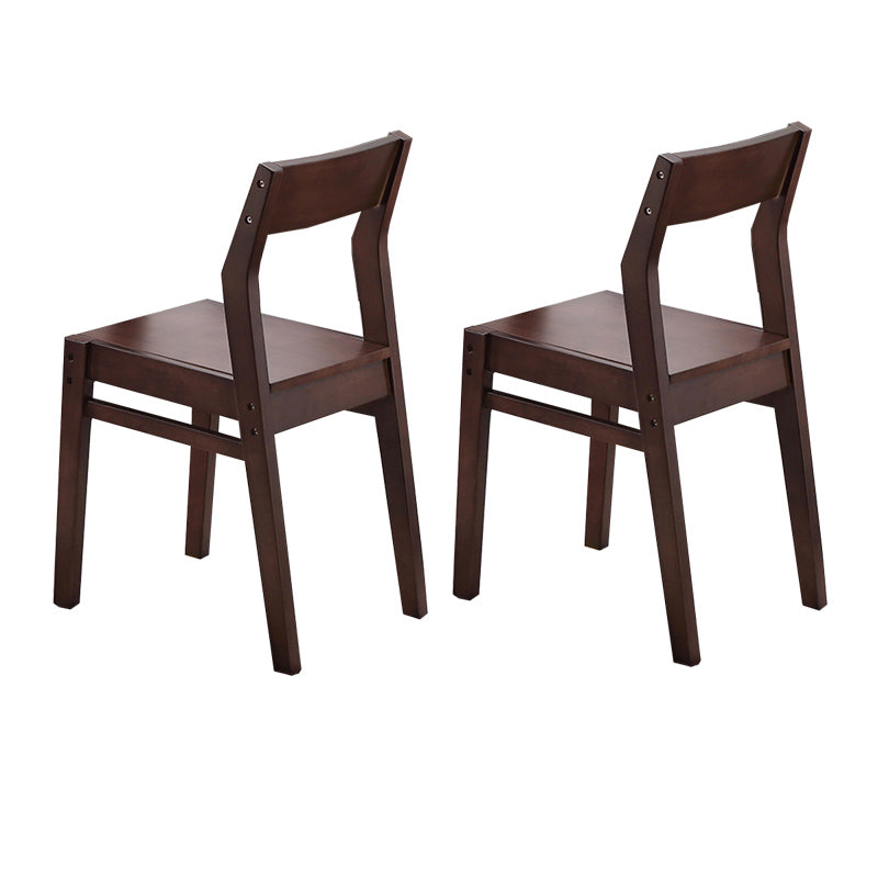 Traditional 1/2/5/6 Pieces Furniture Solid Wood Rectangle Dining Table Set in Brown