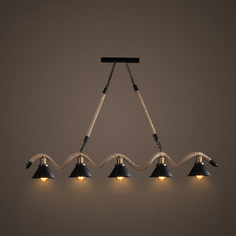 Industrial Style Island Light Simple Pendant Lighting Fixture for Dining Room