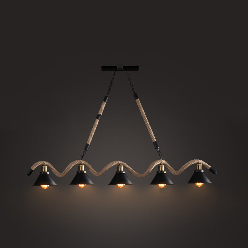 Industrial Style Island Light Simple Pendant Lighting Fixture for Dining Room