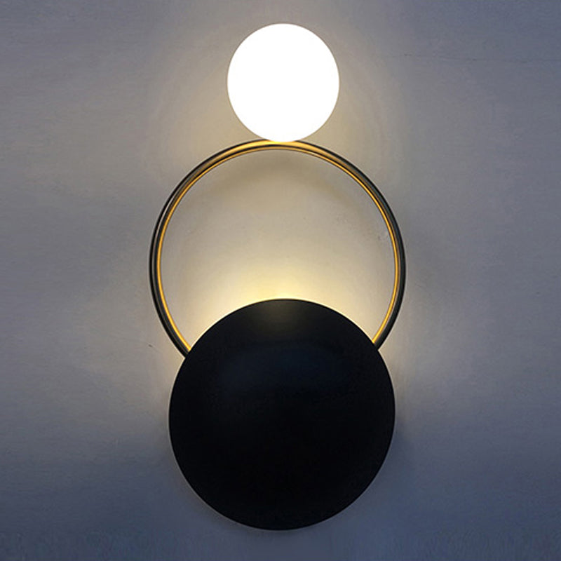Modern Unique Shape Wall Lighting Fixtures Metal Flush Mount Wall Sconce for Dining Room