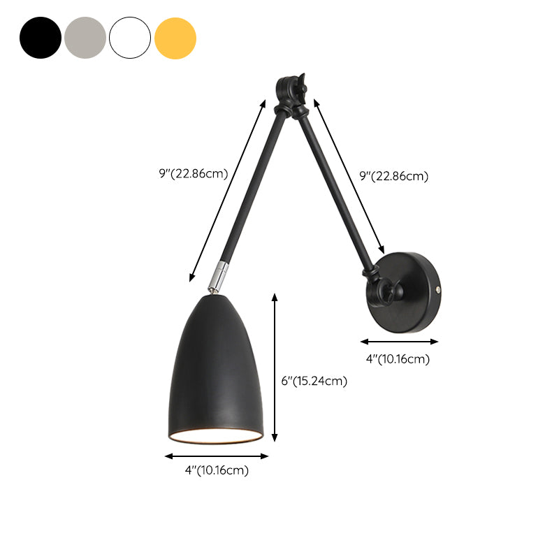 Modern Wall Lighting Fixtures Metal 1 Light Flush Mount Wall Sconce for Dining Room