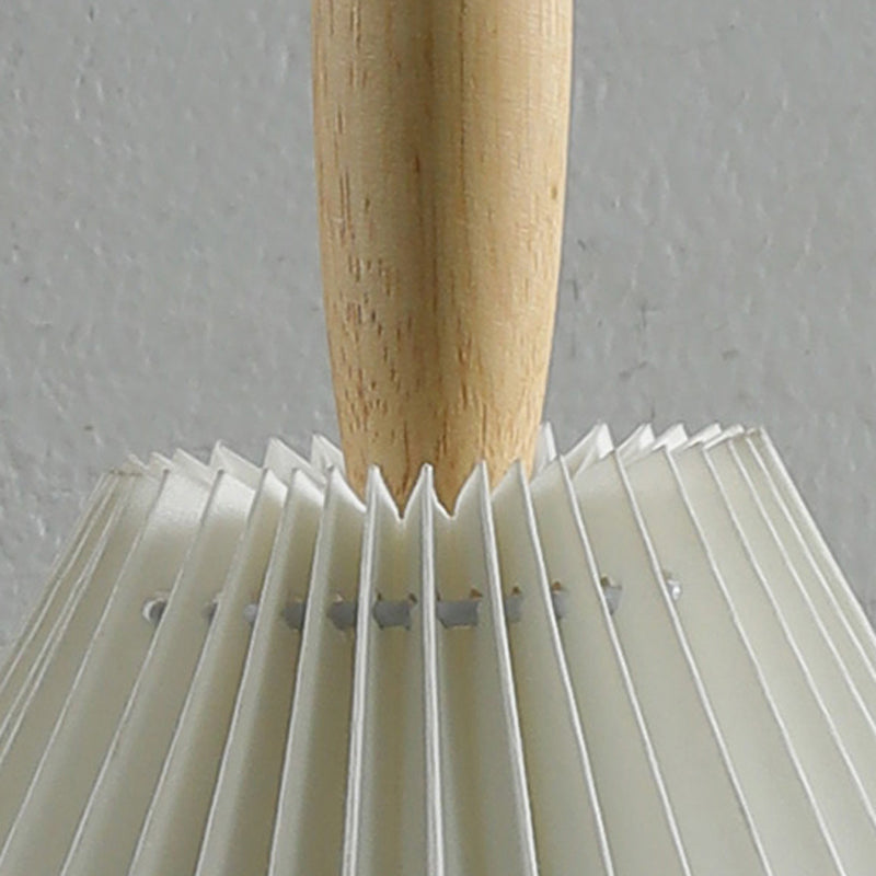 Modern Style Cone Shade Wall Light Wood 1 Light Sconces for Bedroom