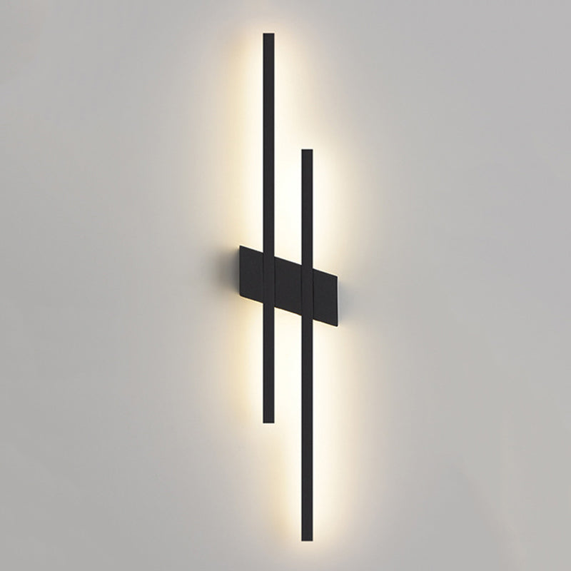 Minimalism Brass Wall Sconce Linear LED Sconce Lighting for Living Room