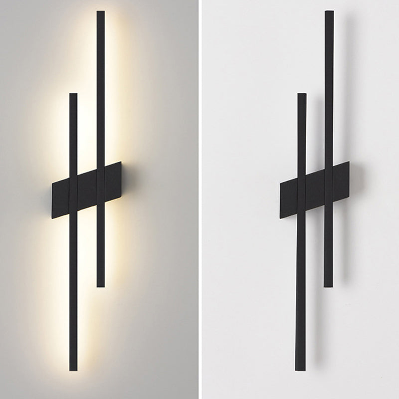 Minimalism Brass Wall Sconce Linear LED Sconce Lighting for Living Room