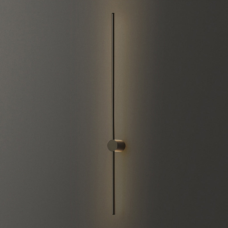 Minimalism LED Wall Sconce Thin-Line Sconce Lighting with Brass for Living Room