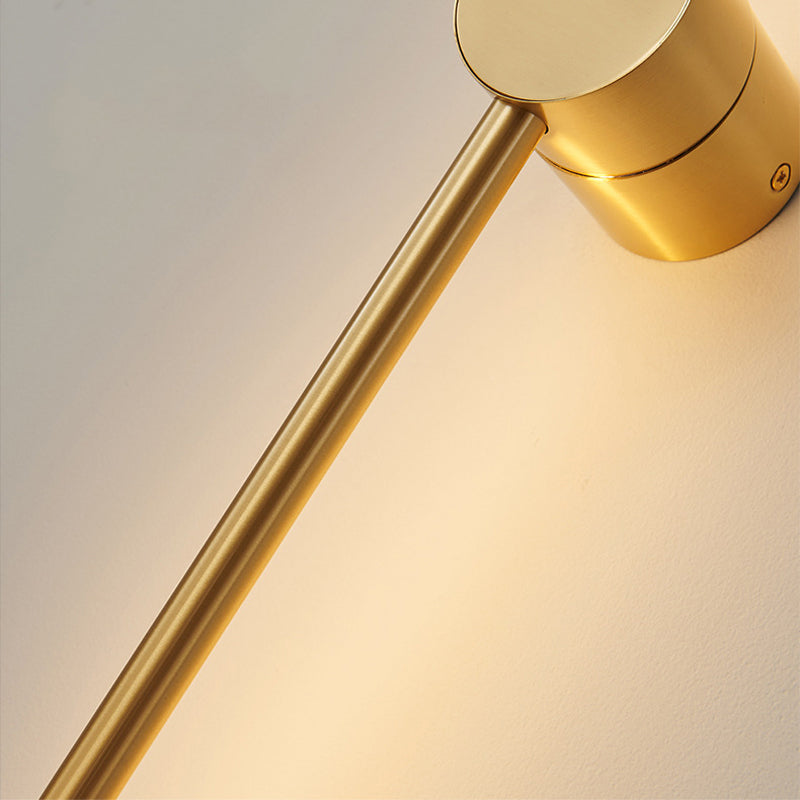 Minimalism LED Wall Sconce Thin-Line Sconce Lighting with Brass for Living Room