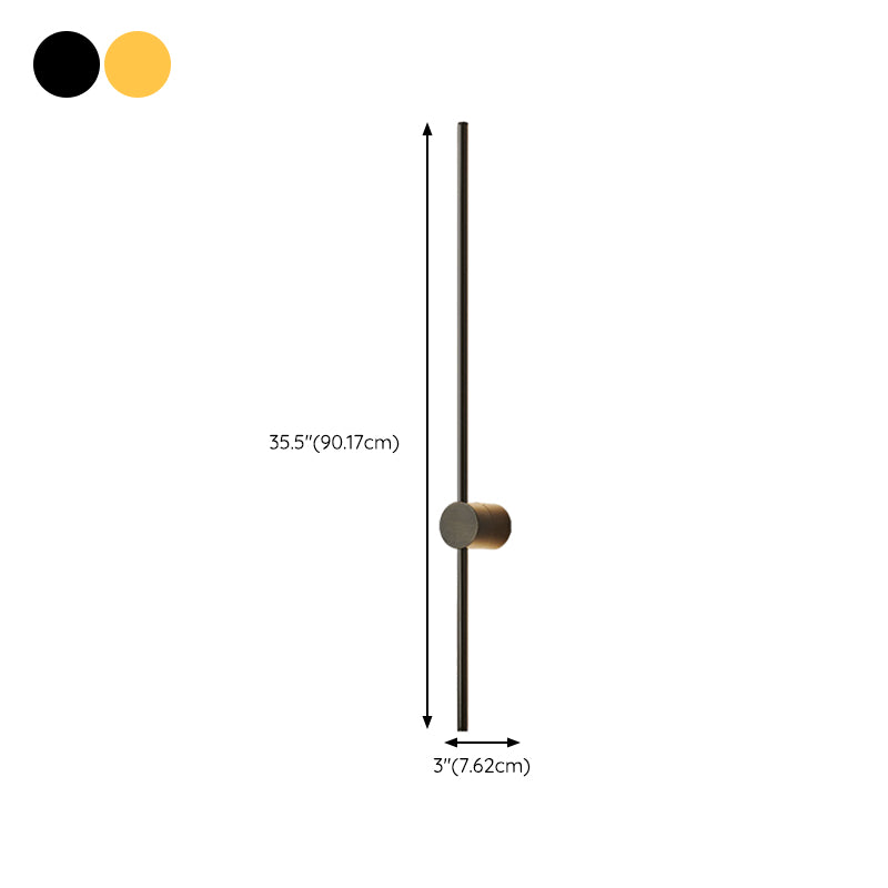 Minimalism LED Wall Sconce Thin-Line Sconce Lighting with Brass for Living Room