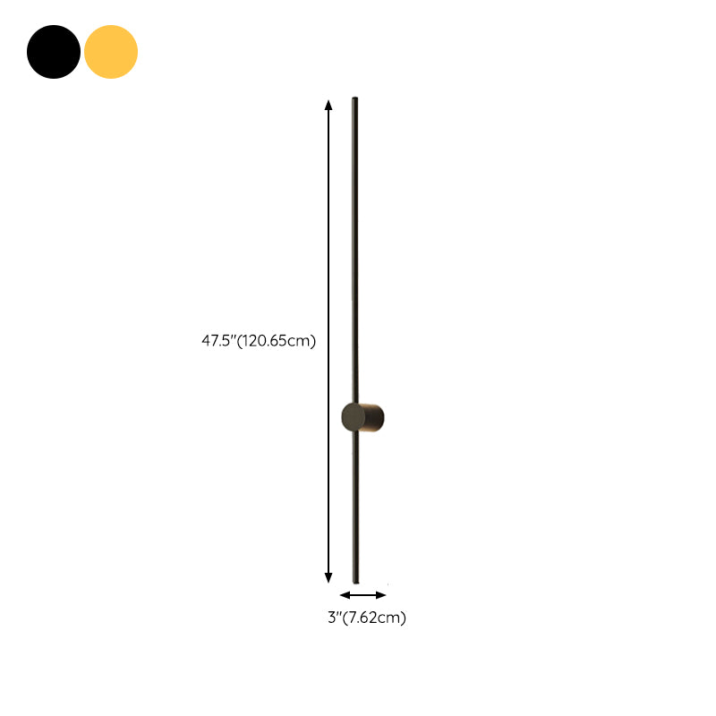 Minimalism LED Wall Sconce Thin-Line Sconce Lighting with Brass for Living Room