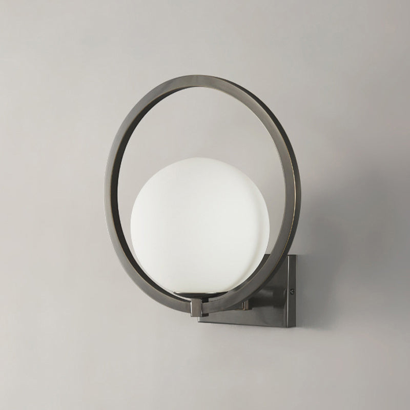 Industrial Wall Light Simple Glass Shade Wall Light Sconce for Living Room