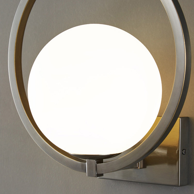 Industrial Wall Light Simple Glass Shade Wall Light Sconce for Living Room