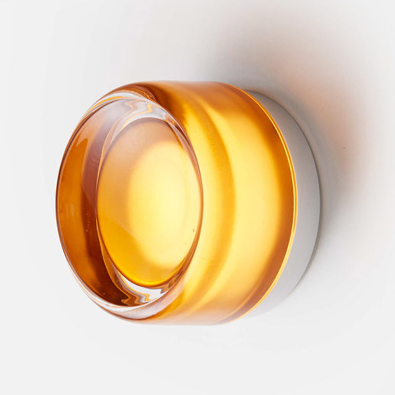 Modern Metal Wall Sconce Circle Shape 1 Light Sconce Light Fixtures