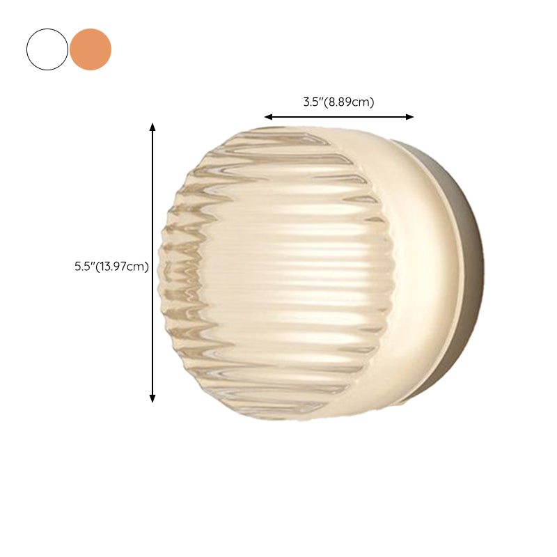 Modern Metal Wall Sconce Circle Shape 1 Light Sconce Light Fixtures