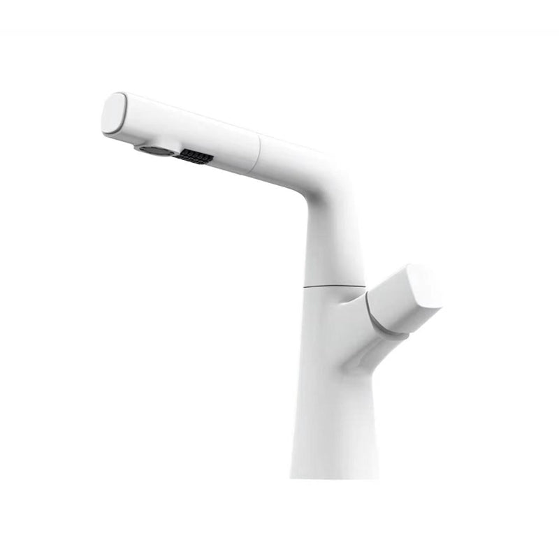 Contemporary Vessel Faucet Pull-out Faucet with One Knob Handle