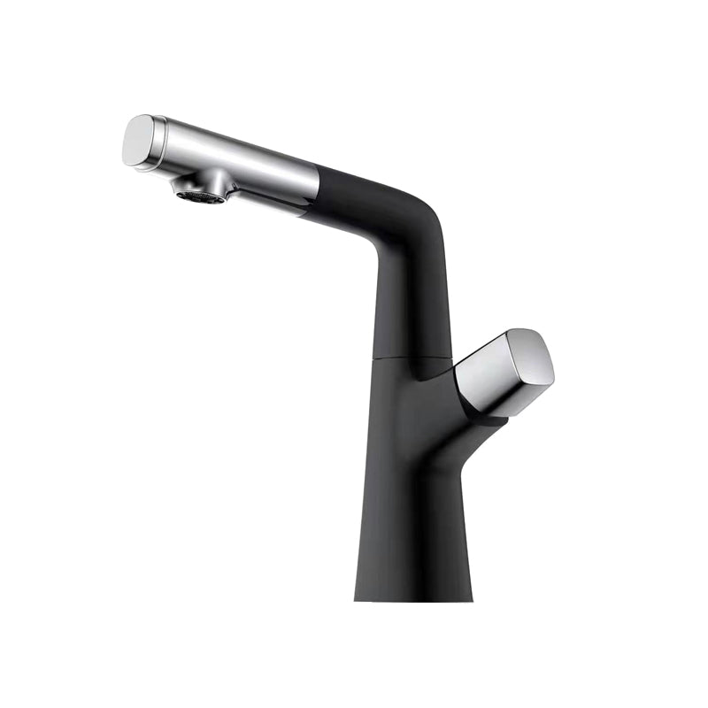 Contemporary Vessel Faucet Pull-out Faucet with One Knob Handle