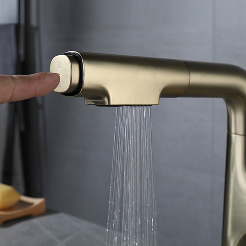 Glam Centerset Faucet One Lever Handle Faucet with Swivel Spout