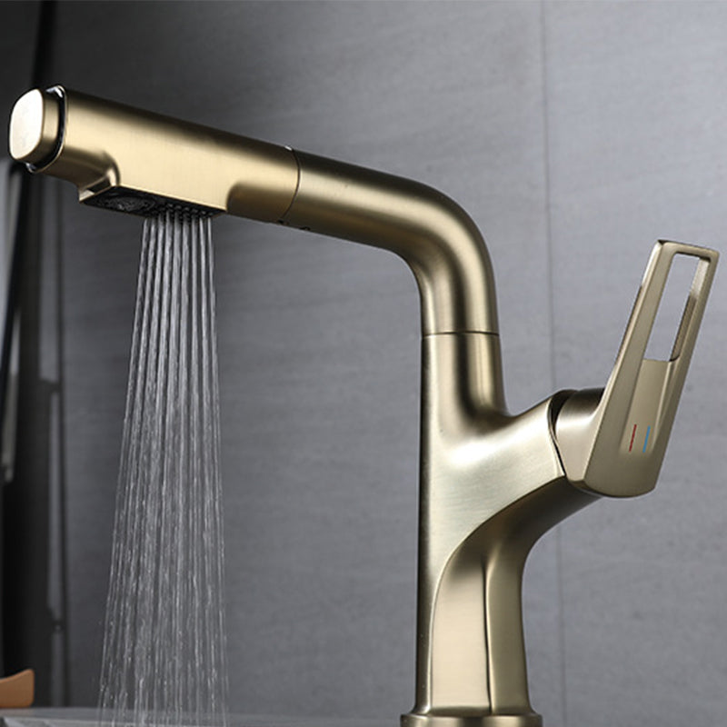 Glam Centerset Faucet One Lever Handle Faucet with Swivel Spout
