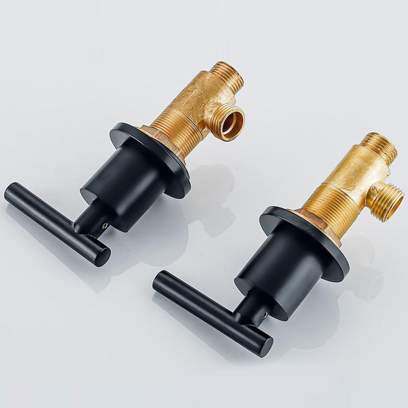 High-Arc Sink Faucet 3 Hole Lever Handle Bathroom Faucet with Water Hose