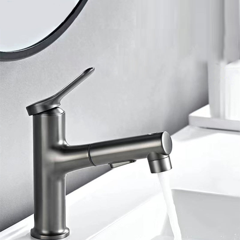 Vessel Sink Faucet Contemporary Pull-out Faucet with Swivel Spout